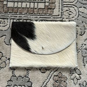 Calf hide clutch
